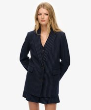 Pinstripe Boyfriend Blazer