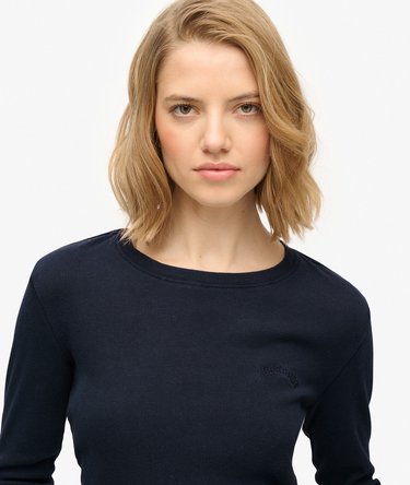 Athletic Essentials Logo Garment Dyed Ribbed Top Image 4