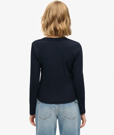Athletic Essentials Logo Garment Dyed Ribbed Top Image 5