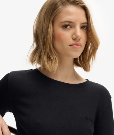 Athletic Essentials Logo Garment Dyed Ribbed Top Image 2