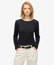 Athletic Essentials Logo Garment Dyed Ribbed Top