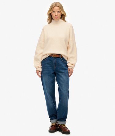 Slouchy Mock Neck Jumper Image 3