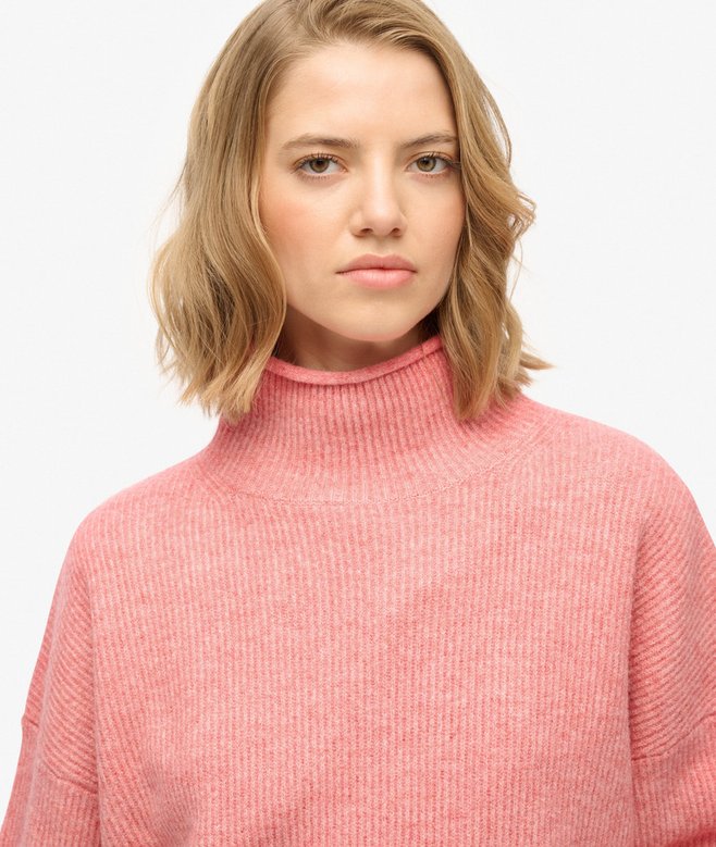 Slouchy Mock Neck Jumper