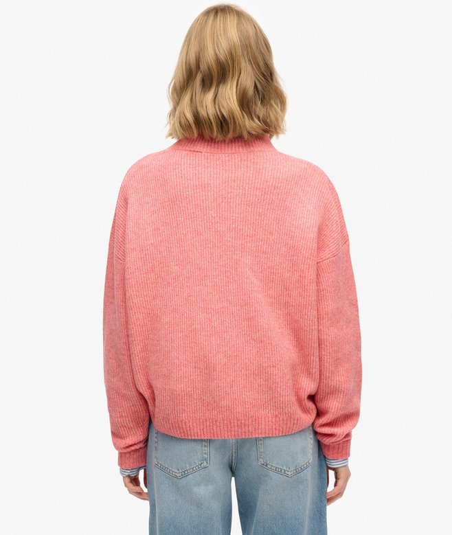Slouchy Mock Neck Jumper