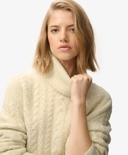 Cable Roll Neck Jumper