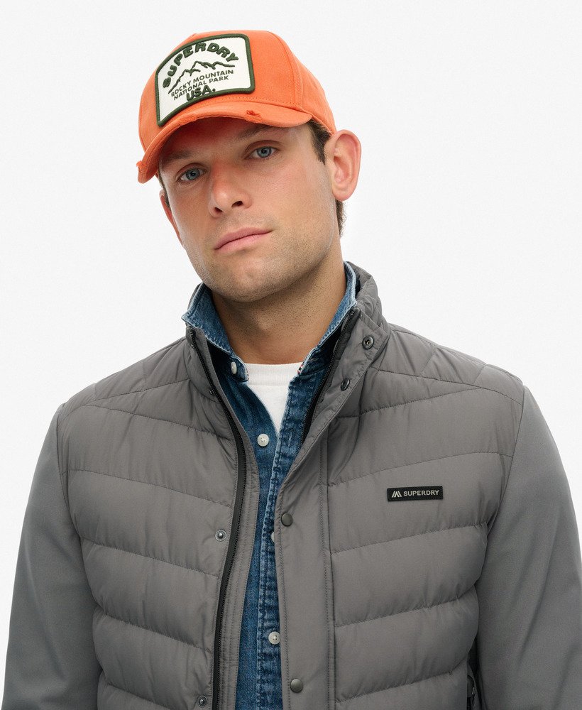 womens Graphic Trucker Cap in Denim Co Rust Orange | Superdry US