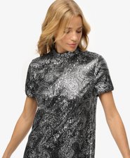 Sequin T-shirt Mini Dress