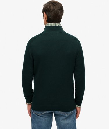 Essentials Cotton Half Zip Jumper Image 5