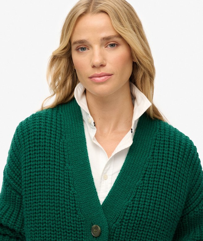Chunky V-Neckline Cardigan