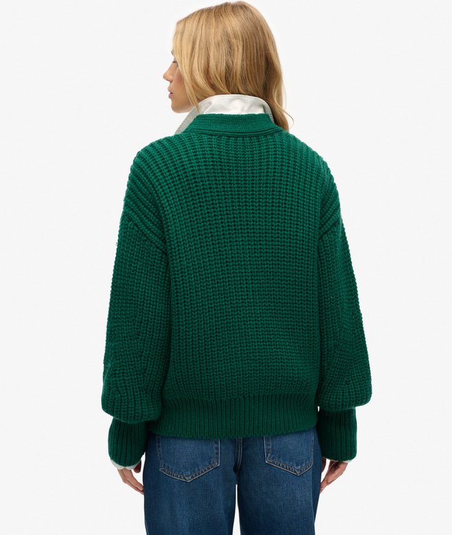 Chunky V-Neckline Cardigan