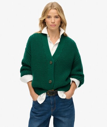 Cardigan Col V Épais Image 1