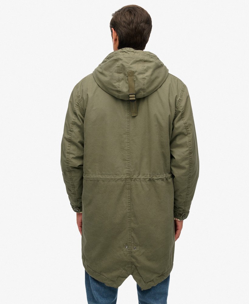 mens Military Parka in Shooting Olive | Superdry US