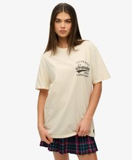 T-shirt oversize &agrave; motif Copper Label sur la poitrine