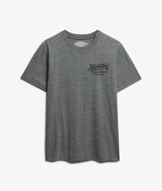 T-shirt Superdry Pour Homme - Taille M, Couleur Gris, Motif Imprimé - Occasion En Très Bon état