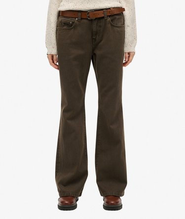 Mid Rise Flare Jeans Image 4