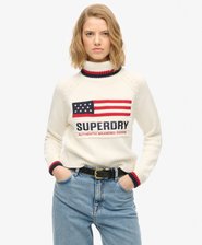 Americana Roll Neck Knit Jumper