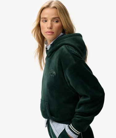 Country Club Velour Relaxed Hoodie Image 2