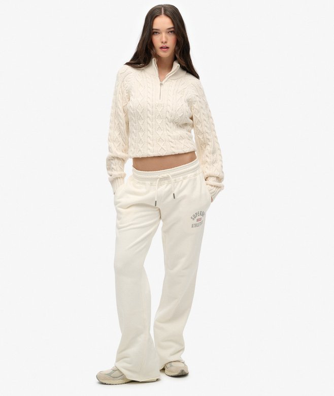 ARMEDANGELS Aylaa ribgebreid trui met halve rits • Donkerbeige • de
