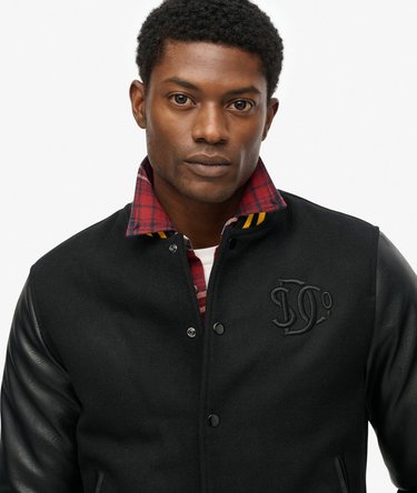 Classic Varsity Bomber Jacket Image 4