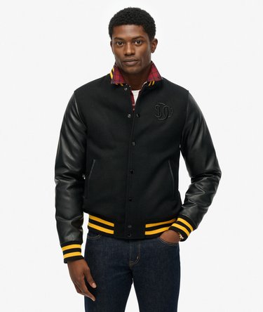 Classic Varsity Bomber Jacket Image 6