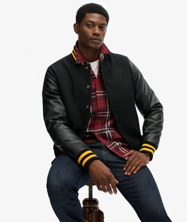 Classic Varsity Bomber Jacket Image 2