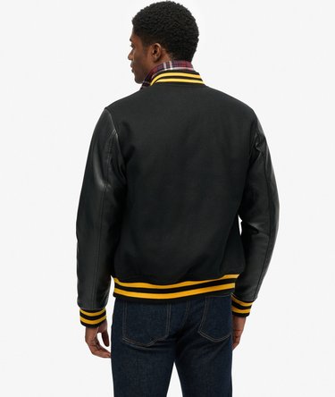 Classic Varsity Bomber Jacket Image 5