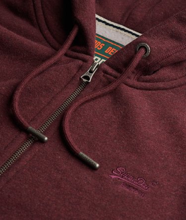Essential Logo Half Brushed Zip Hoodie Image 6