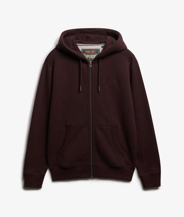 Essential Logo Half Brushed Zip Hoodie Image 7