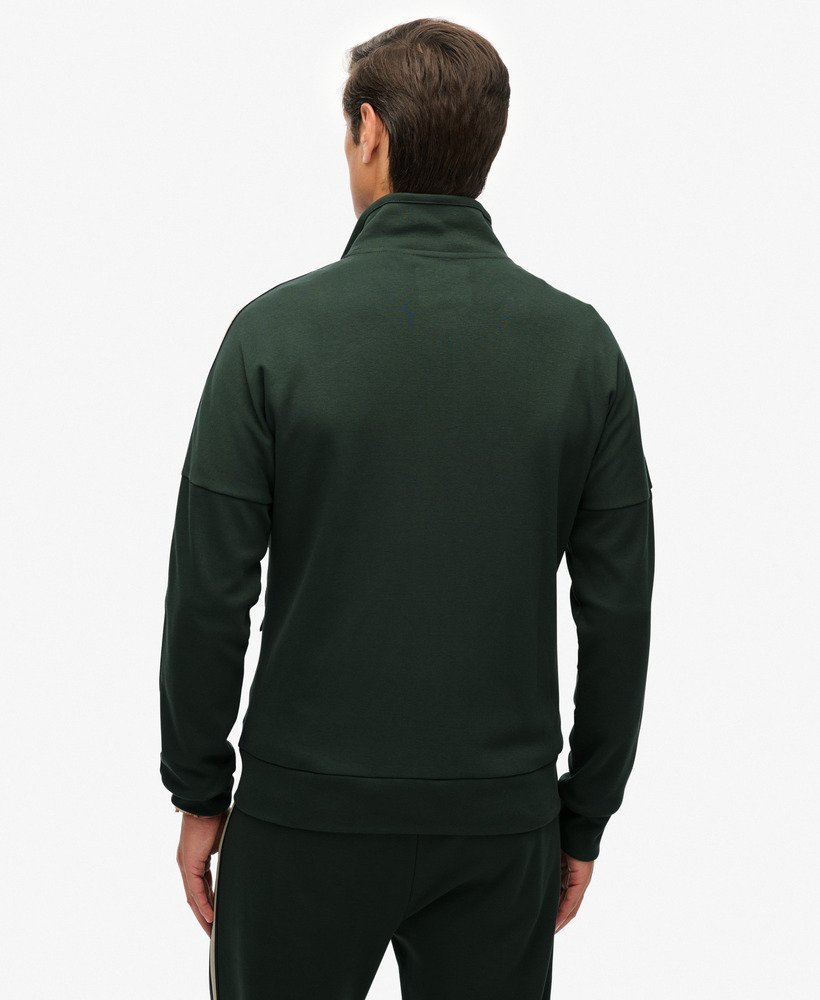 mens Tech Cult Loose Track Top in Deep Forest Green | Superdry UK