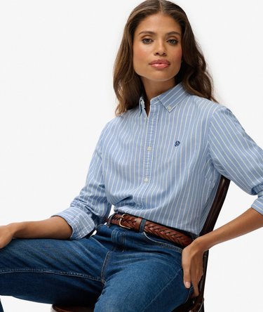Slim Oxford Button Down Long Sleeve Shirt Image 2