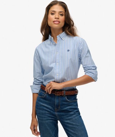 Slim Oxford Button Down Long Sleeve Shirt Image 1