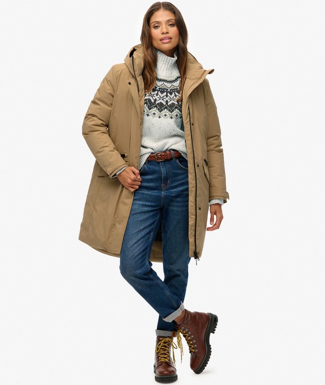 City Fishtail Padded Parka