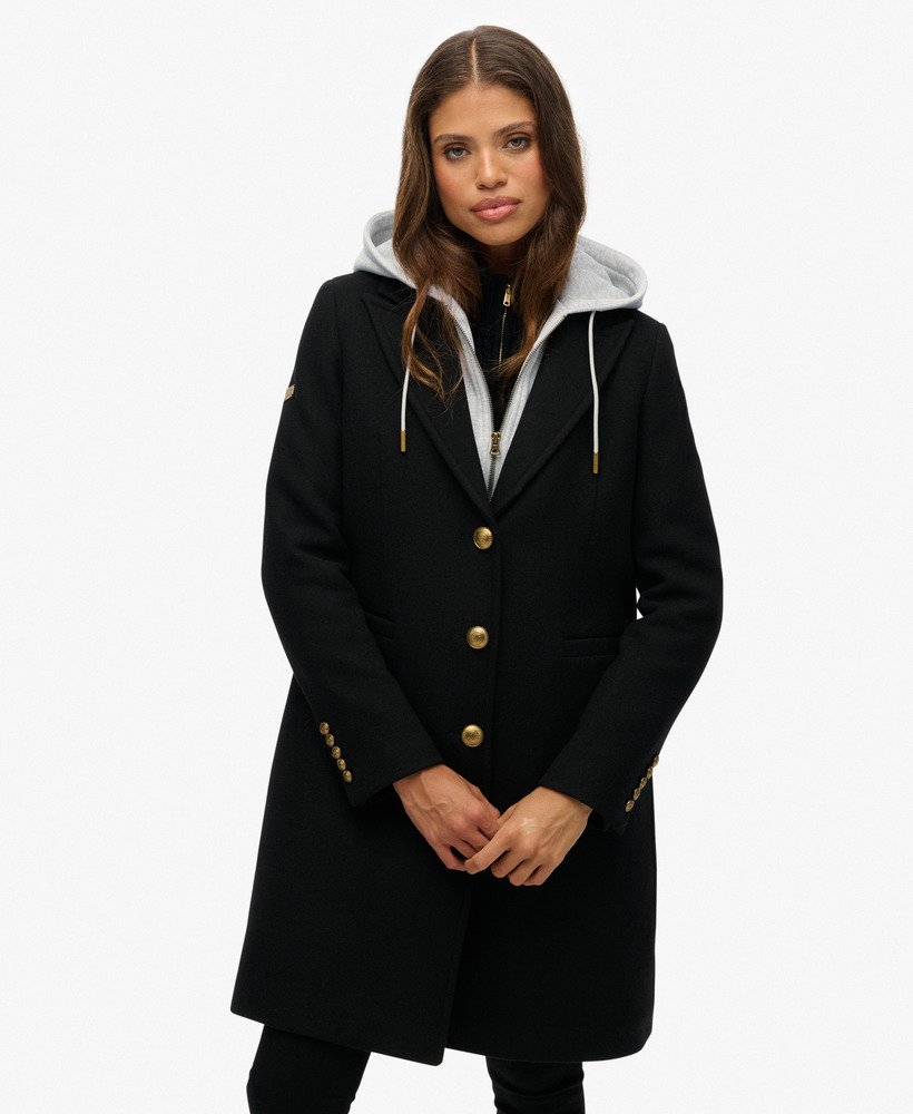 Manteau/Veste Fine Superdry Noir Pour Femme Taille S - Occasion Très Bon État, Polyester