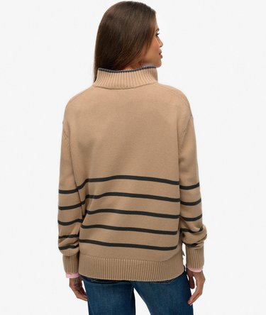 Strickpullover mit halbem Reißverschluss Image 5