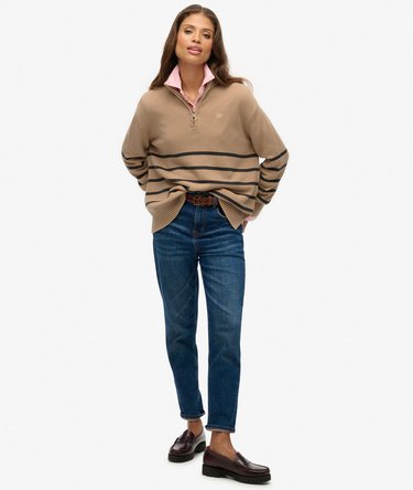 Strickpullover mit halbem Reißverschluss Image 3