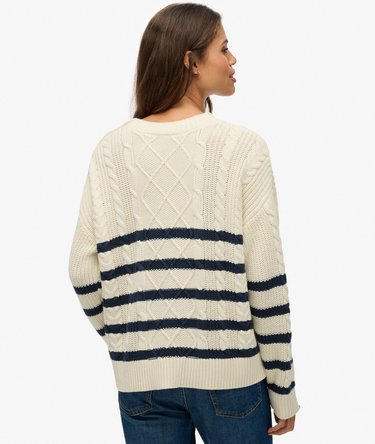 Cable Crew Neck Jumper Image 5
