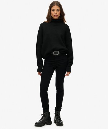 Slouchy Mock Neck Jumper Image 3