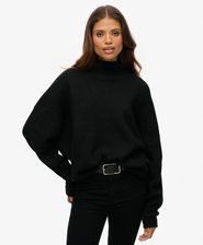 Slouchy Mock Neck Jumper