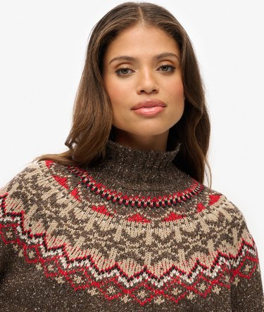 Jersey de cuello alto Fairisle Image 4