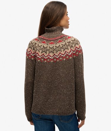 Jersey de cuello alto Fairisle Image 5