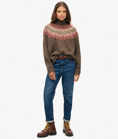 Jersey de cuello alto Fairisle Image 3