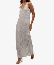 Maxi Sequin V Neck Dress