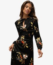 Long Sleeve Jacquard Maxi Dress