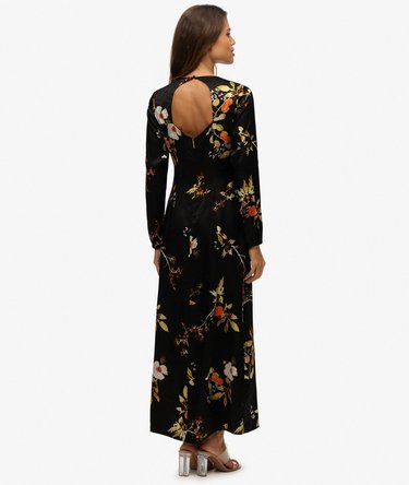 Long Sleeve Jacquard Maxi Dress Image 5