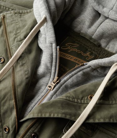 Jersey Hood Military Borg Jacket Image 7