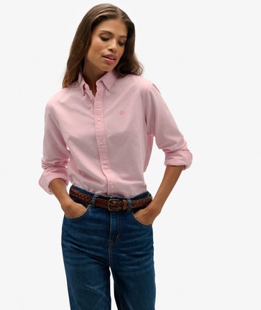 Slim Oxford Button Down Long Sleeve Shirt Image 2