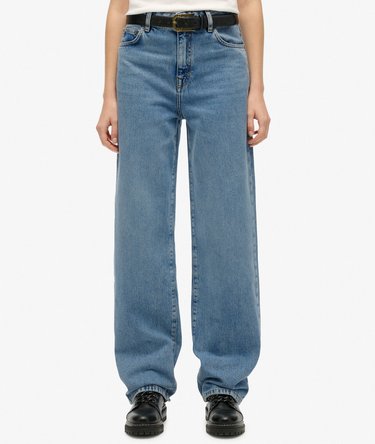 Organic Cotton High Rise Wide Leg Jeans Image 2
