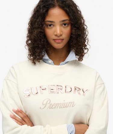 Lockeres Premium Design Sweatshirt mit Rundhalsausschnitt Image 4