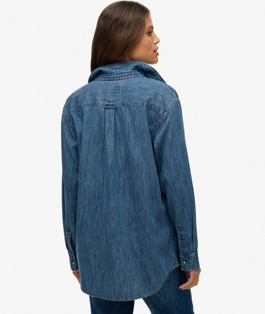 Denim Oversized Shirt Image 5