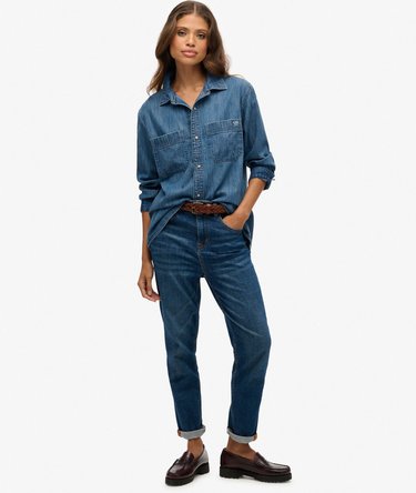 Denim Oversized Shirt Image 3